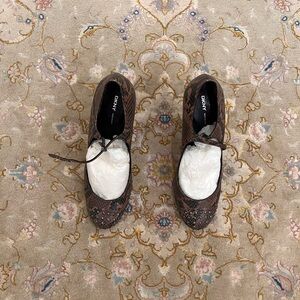 DKNY Women's Brown Patterned Flats